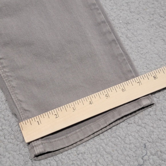 Mott Bow Mercer Jeans Mens 33x32 Gray Light Wash Slim Tapered Stretch Denim - Picture 7 of 14